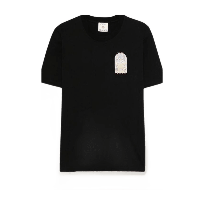 Casablanca Camiseta Black Flowers